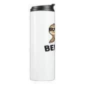 Cool Flying Sloth Believe Funny Motivatie Design Thermosbeker (Gedraaid links)