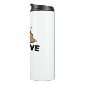 Cool Flying Sloth Believe Funny Motivatie Design Thermosbeker (Geroteerd rechts)