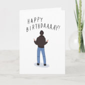 Cool Fonz Happy Days Birthday Kaart (Voorkant)