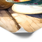 Cool food liefhebbers broodje broodje vlees Poster (Hoek)