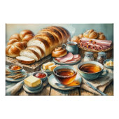 Cool food lovers sandwich vleeswaren brood perfect poster (Voorkant)