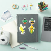 Cool Food Sticker Pack Funny Vinyl Stickers (iPad Cover)