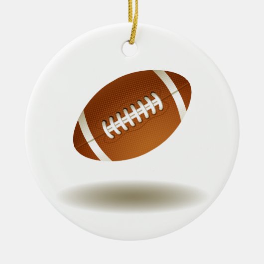 Cool Football Emblem Keramisch Ornament (Voorkant)