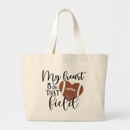Cool Football sport Mam hartveld Grote Tote Bag