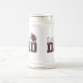 Cool football sport Papa woord kunst Bierpul (Center)