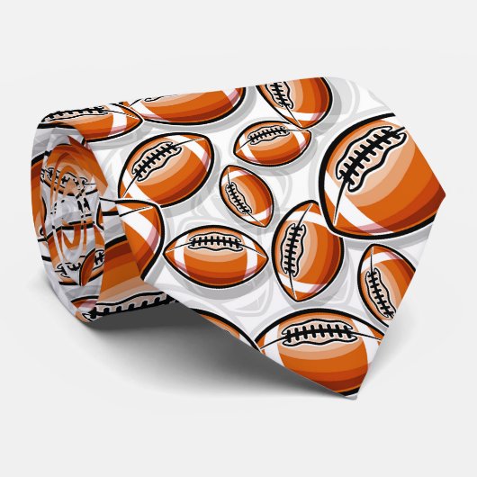 Cool football sportpatroon stropdas (Opgerold)