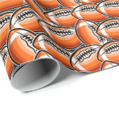 Cool football sportpatroonfeest cadeaupapier (Rol Hoek)