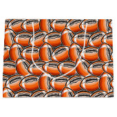Cool football sportpatroonfeest groot cadeauzakje (Voorkant)