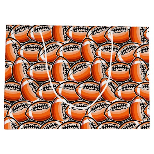 Cool football sportpatroonfeest groot cadeauzakje (Achterkant)