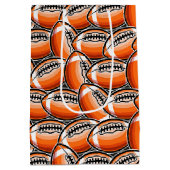 Cool football sportpatroonfeest medium cadeauzakje (Achterkant)