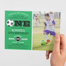 Cool Football Voetbal Kinder Foto Birthday