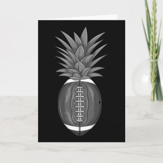 Cool Footbyll Ananas Grappige Trap Byll Fan Athlee Kaart (Voorkant)