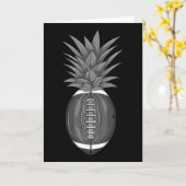 Cool Footbyll Ananas Grappige Trap Byll Fan Athlee Kaart (Gele Bloem)