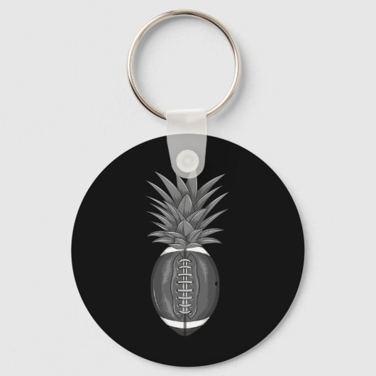 Cool Footbyll Ananas Grappige Trap Byll Fan Athlee Sleutelhanger (Voorkant)
