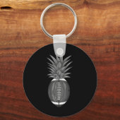 Cool Footbyll Ananas Grappige Trap Byll Fan Athlee Sleutelhanger (Voorkant)