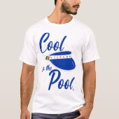 Cool For Pool Fun Summer Visor Design T-shirt (Voorkant)