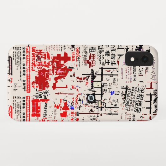 Cool Foreign Torn Peeled Billboard Case-Mate iPhone Case (Achterkant (horizontaal))