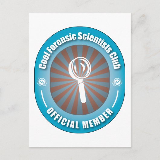 Cool Forensic Scientists Club Briefkaart (Voorkant)