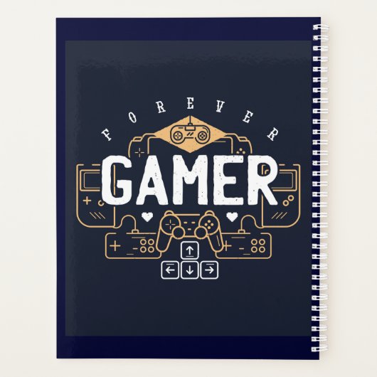 Cool Forever GAMER Gaming Gifts Teen Boy Girl Planner (Achterkant)