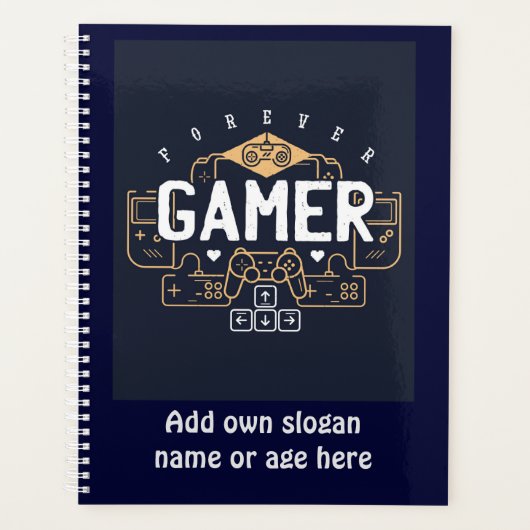 Cool Forever GAMER Gaming Gifts Teen Boy Girl Planner (Voorkant)