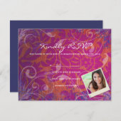 COOL FOTO COLLAGE Bat Mitzvah Reply Kaart (Voorkant / Achterkant)