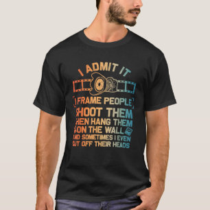 Cool Fotograaf Design Voor Mannen Vrouwen Camera T-shirt