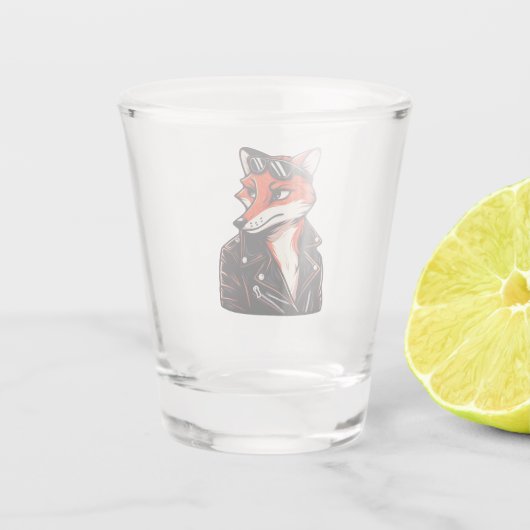 Cool Fox - dier Shot Glas (Achterkant)