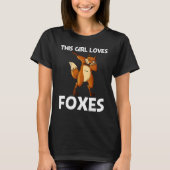 Cool Fox for Girls Mam Omnivorous Mammal Animal T-shirt (Voorkant)