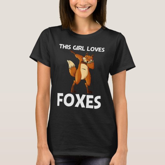 Cool Fox for Girls Mam Omnivorous Mammal Animal T-shirt (Voorkant)
