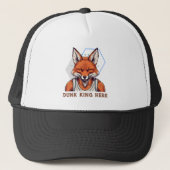 Cool Fox Gifts voor Basketbal Lovers Coach Fans Trucker Pet (Voorkant)