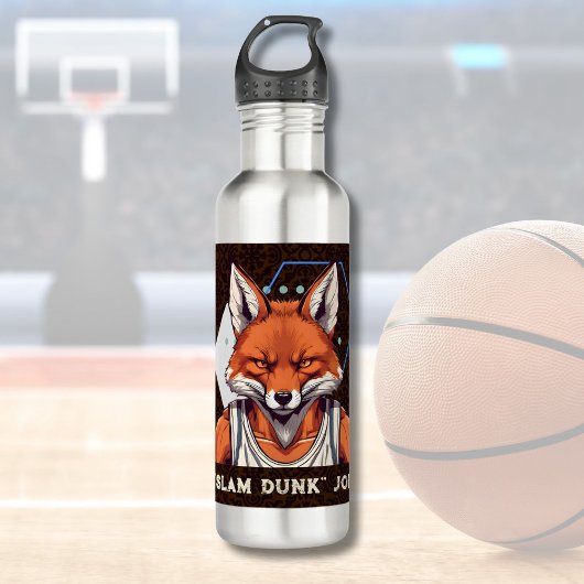 Cool Fox Gifts voor Basketbal Lovers Coach Fans Waterfles