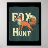 Cool Fox Hunting Costume For Adults And Kids  Poster (Voorkant)