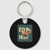 Cool Fox Hunting Costume For Adults And Kids  Sleutelhanger (Voorkant)