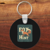 Cool Fox Hunting Costume For Adults And Kids  Sleutelhanger (Voorkant)