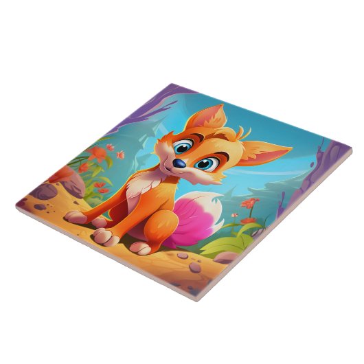 Cool Fox Keep of ontwerp je eigen Tegeltje (Zijkant)