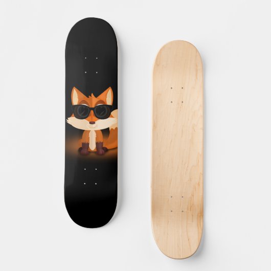 Cool Fox Persoonlijk Skateboard (Voorkant)