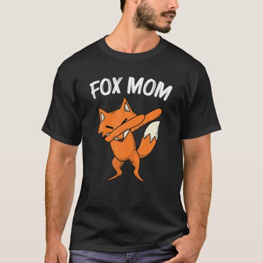 Cool Fox voor mama Dabbing Red Swift Fennec Ani T-shirt (Voorkant)