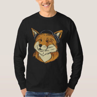 Cool Foxes Headphone T-shirt