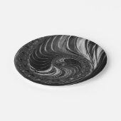 Cool Fractal Metallic Nautilus Golden ratio Papieren Bordje (Gekanteld)