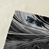 Cool Fractal Metallic Nautilus Golden ratio Strandlaken (In situ)