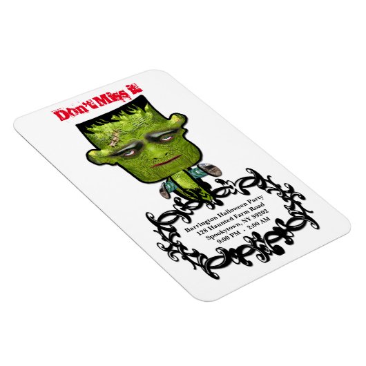Cool Frank Fright Halloween Feest Herinnering Magneet (Rechterzijde)