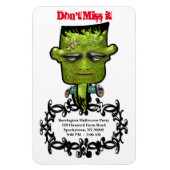 Cool Frank Fright Halloween Feest Herinnering Magneet (Verticaal)