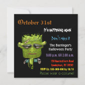 Cool Frank Fright Halloween SQUARE uitnodiging (Voorkant)
