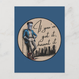 Cool Frankenstein Als je het hebt, achtervolg het Feestdagenkaart