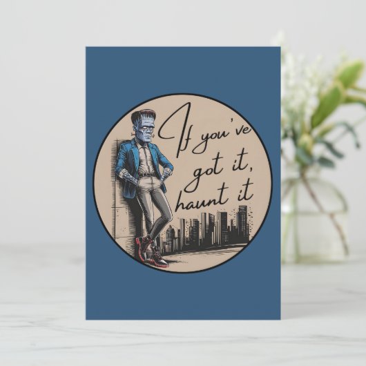 Cool Frankenstein Als je het hebt, achtervolg het Kaart (Staand voorkant)