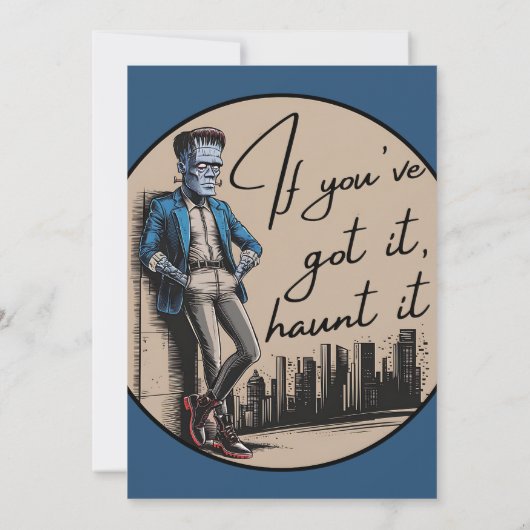 Cool Frankenstein Als je het hebt, achtervolg het Kaart (Achterkant)