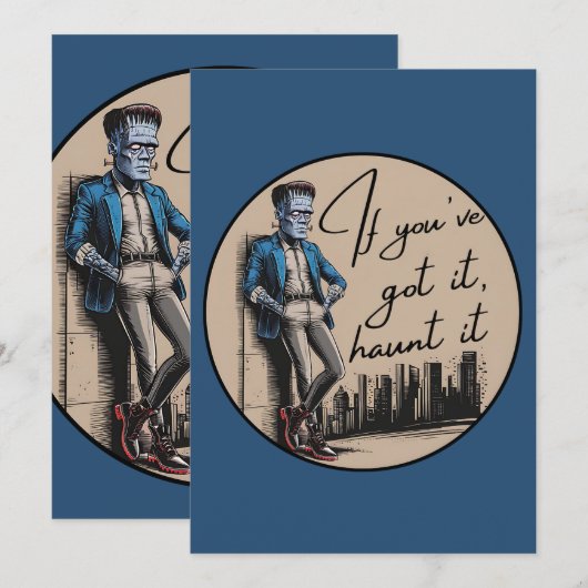 Cool Frankenstein Als je het hebt, achtervolg het Kaart (Voorkant / Achterkant)