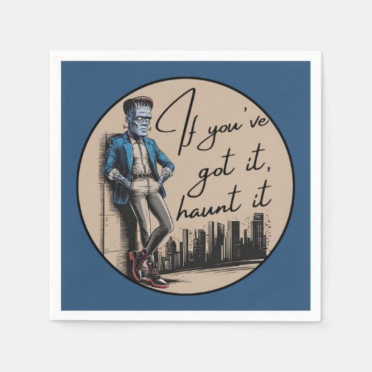 Cool Frankenstein Als je het hebt, achtervolg het Servet (Voorkant)