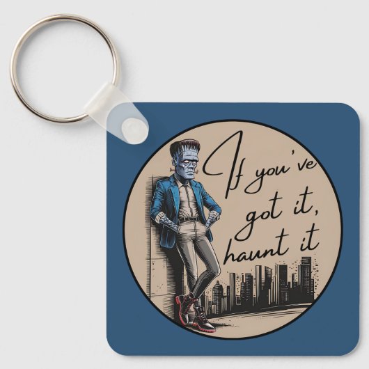 Cool Frankenstein Als je het hebt, achtervolg het Sleutelhanger (Voorkant)