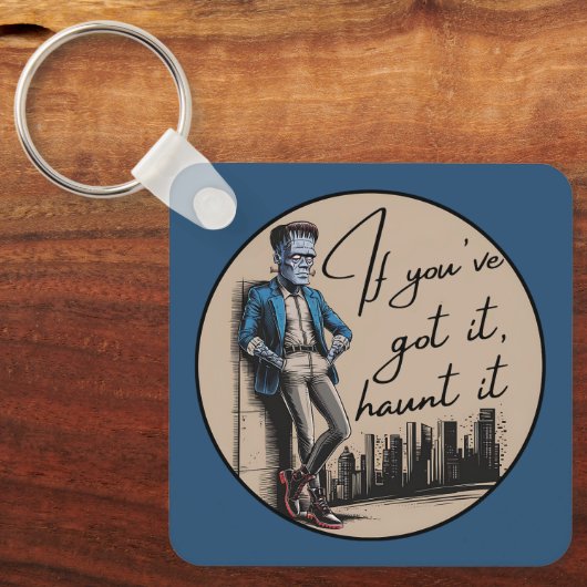 Cool Frankenstein Als je het hebt, achtervolg het Sleutelhanger (Voorkant)